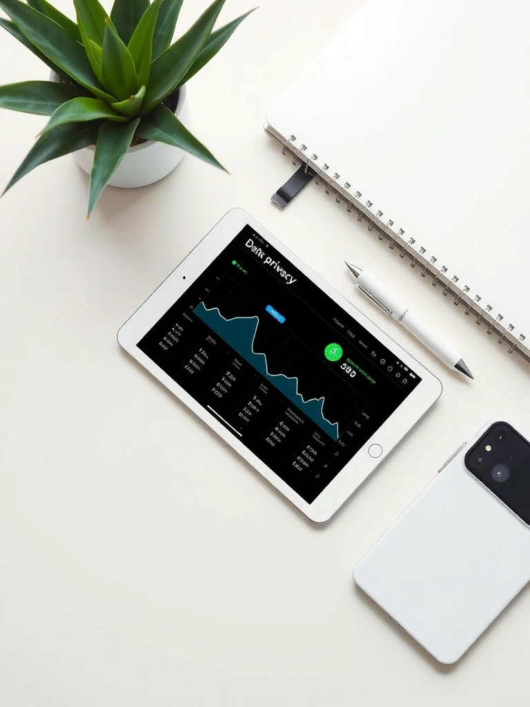 Privacy dashboard on tablet